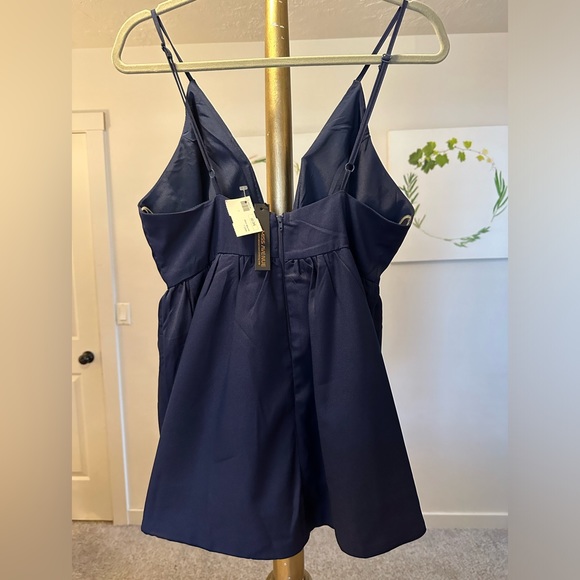 NWT, navy blue, flowy romper - Picture 2 of 3